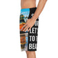 Go To The Beach Men's Board Shorts, AOP (up to 2XL)